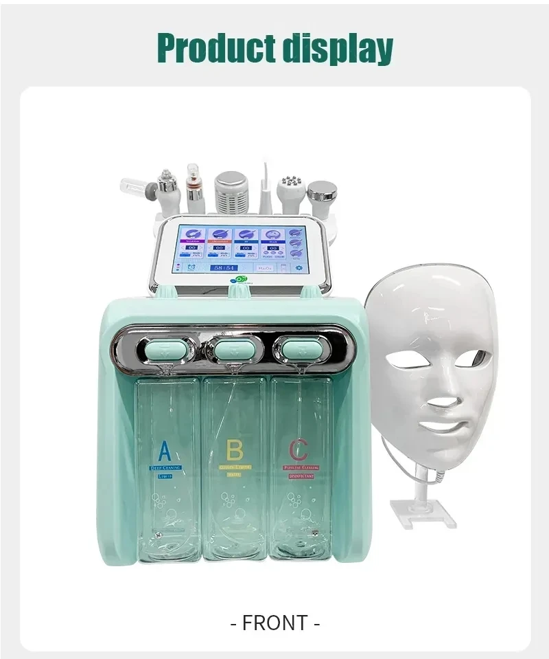 7in1 H2-O2 Hydro Dermabrasion RF Bio-lifting Spa Facial Hydro Microdermabrasion Machine
7in1 H2-O2 Hydro Dermabrasion RF Bio-lifting Spa Facial Hydro Microdermabrasion Machine