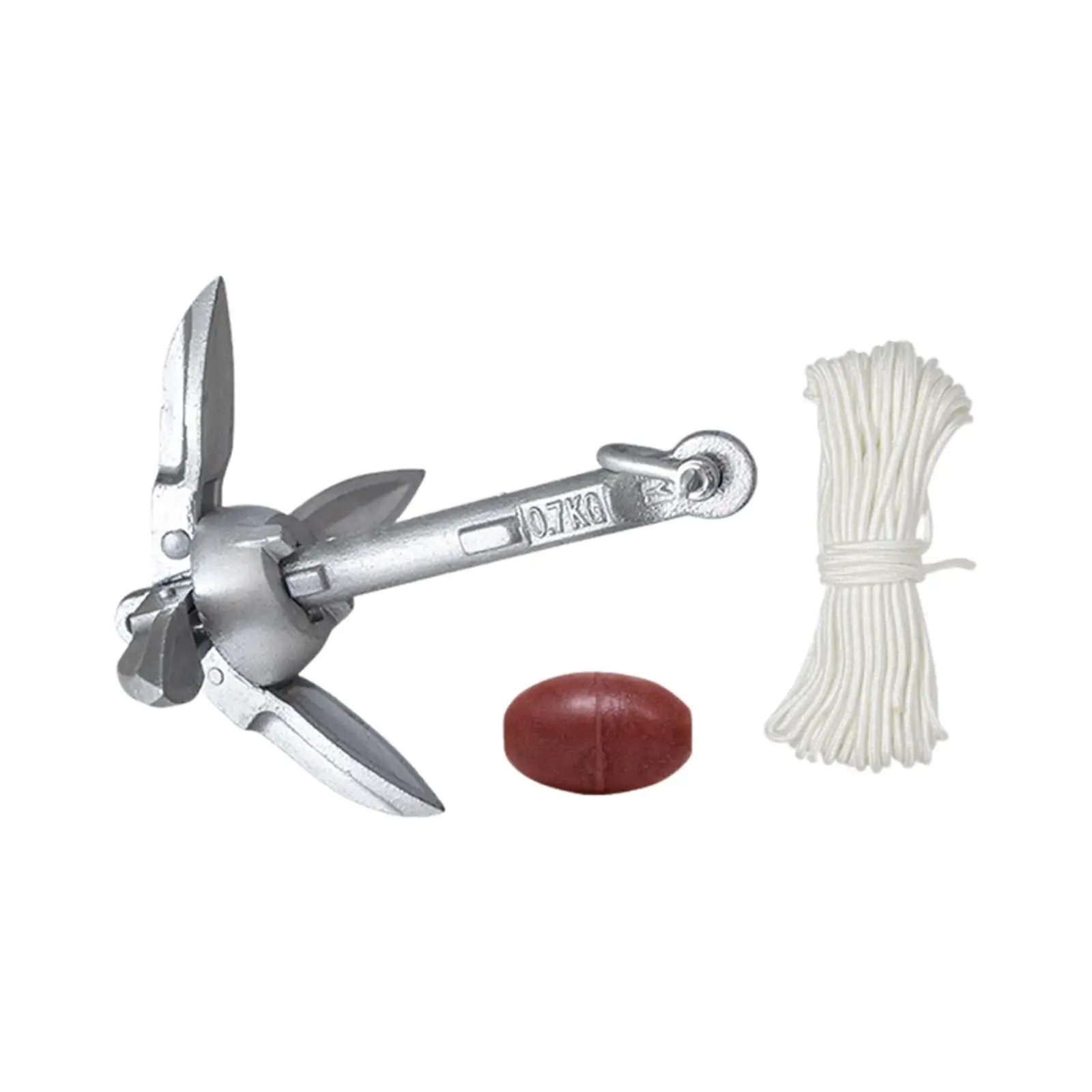Compact Folding Marine Anchor Metal Boat Hook with Rope and Buoy for Raft Sailboat Fishing Accessory
Compact Folding Marine Anchor Metal Boat Hook with Rope and Buoy for Raft Sailboat Fishing Accessory