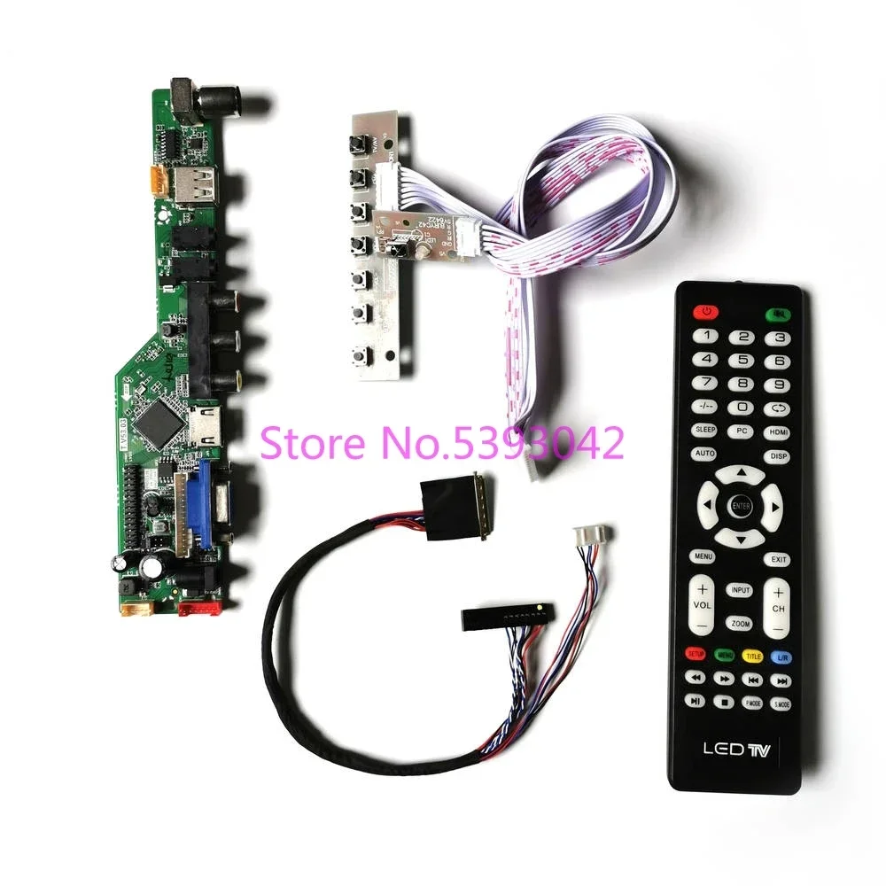 KIT Fit LP140WH1 (TL)(A1)/(TL)(A2)/(TL)(A3)/(TL)(A4) Screen VGA+AV 40Pin Remote 1366*768 LVDS Analog TV Control Drive Board
KIT Fit LP140WH1 (TL)(A1)/(TL)(A2)/(TL)(A3)/(TL)(A4) Screen VGA+AV 40Pin Remote 1366*768 LVDS Analog TV Control Drive Board