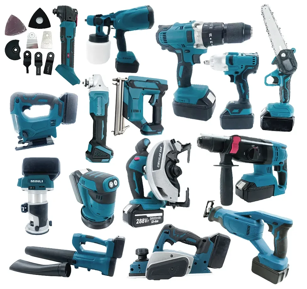 15-Piece Combo Power Tools Set Brushless Cordless Drill & Electric Hammer Drill Angle Grinder Includes Hard Case
15-Piece Combo Power Tools Set Brushless Cordless Drill & Electric Hammer Drill Angle Grinder Includes Hard Case