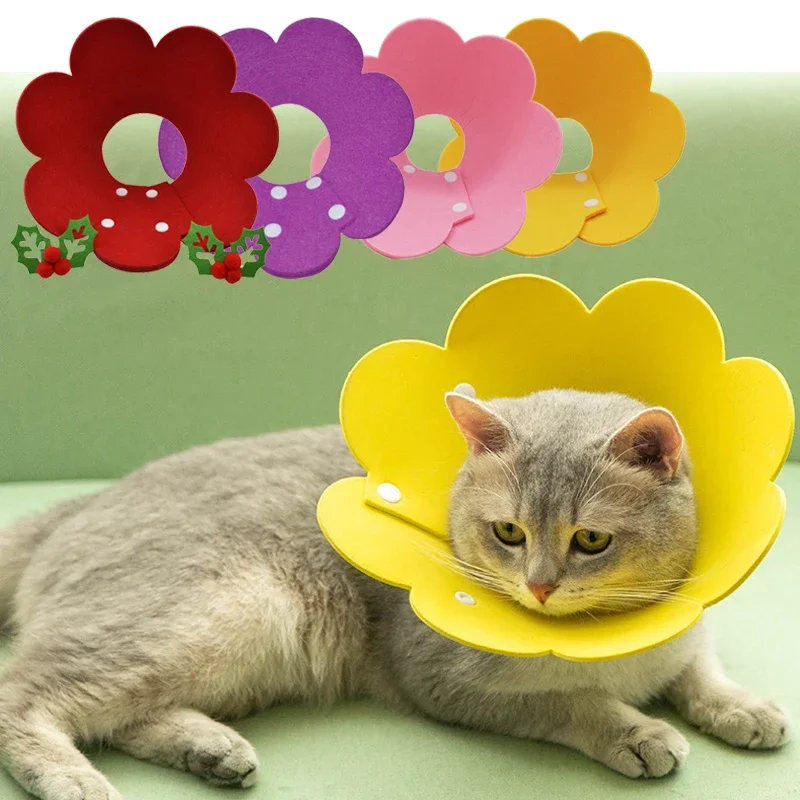 Cute Flower Shaped Cat Recovery Collars Adjustable Elizabethan Collars Puppy Kitten Anti-bite Healing Protective Collars Toys
Cute Flower Shaped Cat Recovery Collars Adjustable Elizabethan Collars Puppy Kitten Anti-bite Healing Protective Collars Toys