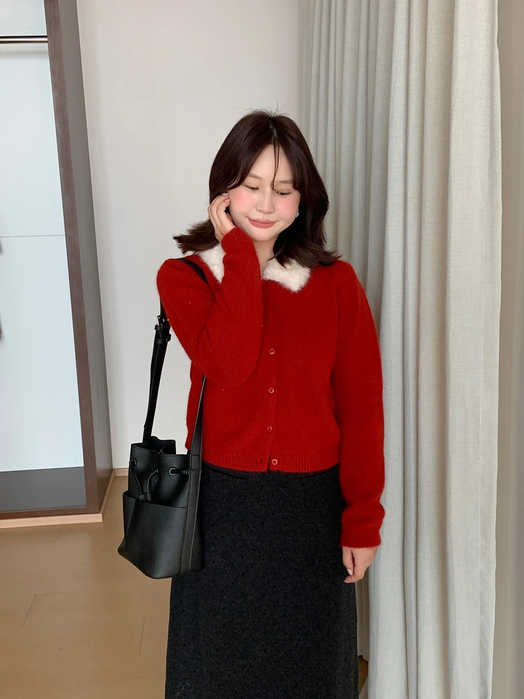 Korean Sle Fce Pullover Sweater Women's Autumn Winter Vintage Festival Aosphere plus Size Cardigan Coat Soft Splicing
Korean Sle Fce Pullover Sweater Women's Autumn Winter Vintage Festival Aosphere plus Size Cardigan Coat Soft Splicing