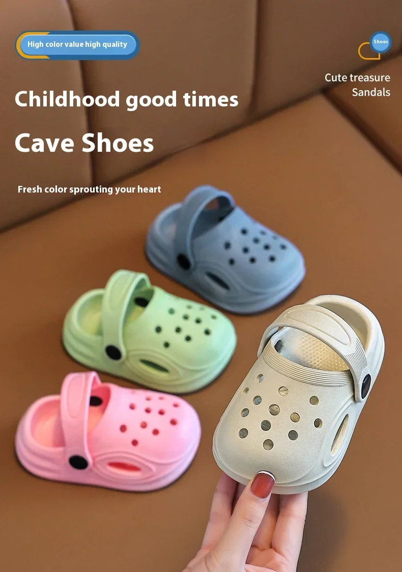 Children's slippers for boys and girls, baby babies at home, soft and non-slip toe shoes, hole shoes, summer toddler beach shoes
Children's slippers for boys and girls, baby babies at home, soft and non-slip toe shoes, hole shoes, summer toddler beach shoes