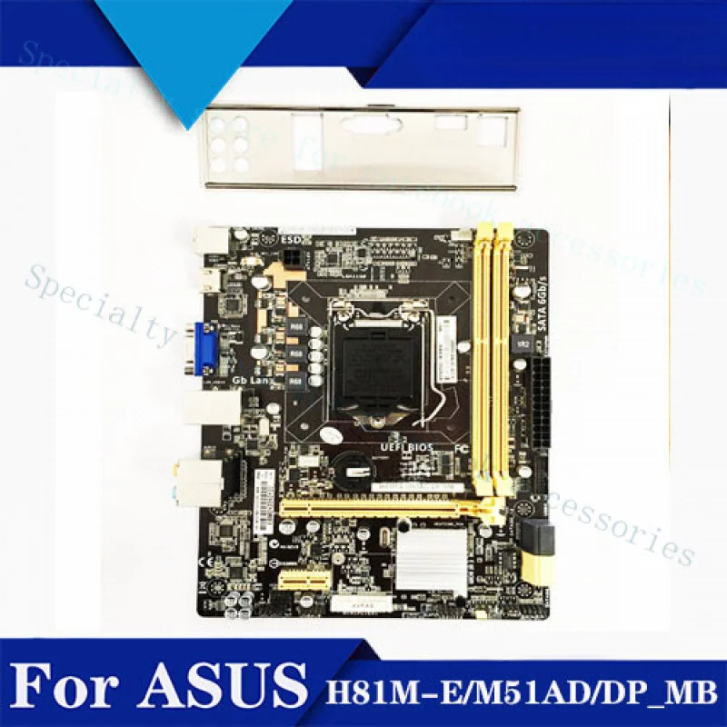 A+ FOR Asus M51AD Intel Desktop Motherboard s115X H81M-E/M51AD/DP_MB Tested OK
A+ FOR Asus M51AD Intel Desktop Motherboard s115X H81M-E/M51AD/DP_MB Tested OK