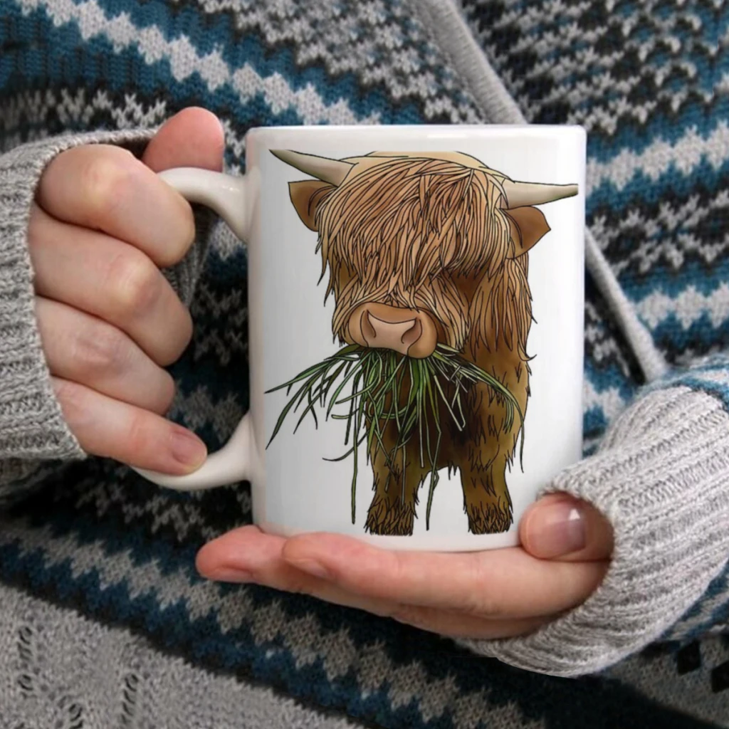 Baby highland cowCoffee Mug Tea Cup 11oz Coffee Cup Funny Birthday Ceramic Mug Personalized Cup
Baby highland cowCoffee Mug Tea Cup 11oz Coffee Cup Funny Birthday Ceramic Mug Personalized Cup