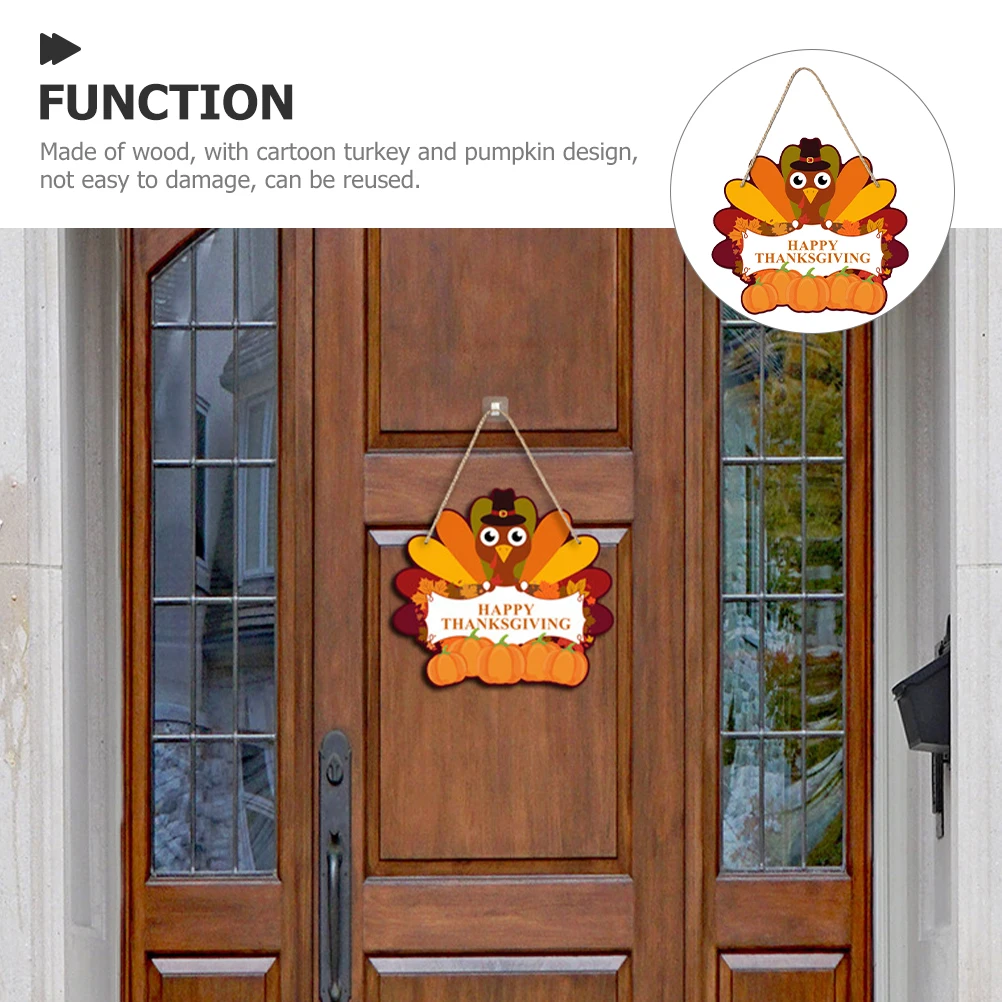 Turkey Wooden Decoration Thanksgiving Door Ornament Welcome Sign Front Ornaments Small Party Decorations
Turkey Wooden Decoration Thanksgiving Door Ornament Welcome Sign Front Ornaments Small Party Decorations
