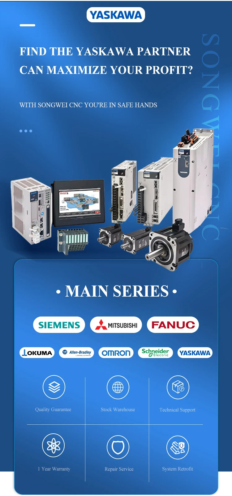 New and SGMGV-09ADA61 1-Year-Warranty SGMGV09ADA61 PRICE SIGMA 5 SERVO MOTOR 0.85 KW 1500/3000 RPM
New and SGMGV-09ADA61 1-Year-Warranty SGMGV09ADA61 PRICE SIGMA 5 SERVO MOTOR 0.85 KW 1500/3000 RPM