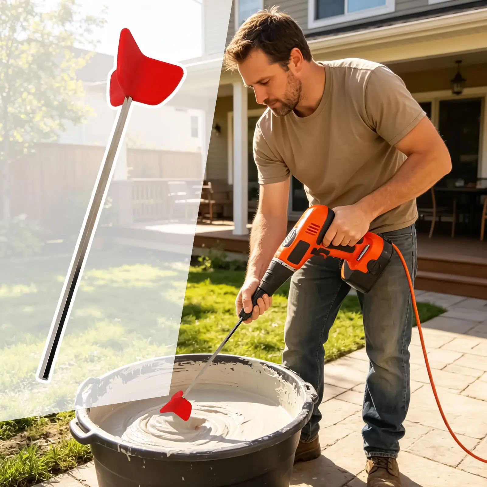 Paint Stirrer for Drill Quick Heavy Duty Portable Equipment Tool Paint Mixer Drill Attachment for Women Men Cleaning Workshop
Paint Stirrer for Drill Quick Heavy Duty Portable Equipment Tool Paint Mixer Drill Attachment for Women Men Cleaning Workshop