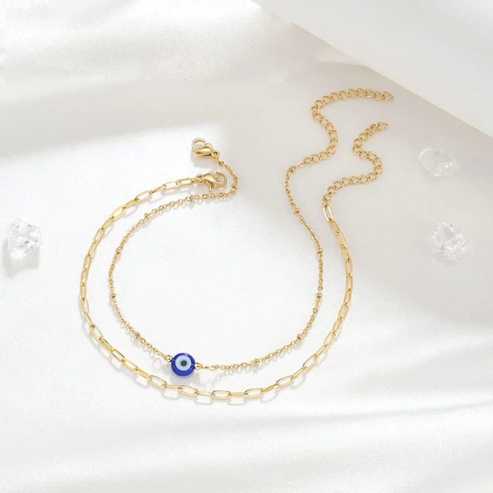 2pcs Blue Evil Eye Charm Bracelet Adjustable Gold Alloy Turkish Protection Bracelet For Women Girls Fashion Jewelry Gift
2pcs Blue Evil Eye Charm Bracelet Adjustable Gold Alloy Turkish Protection Bracelet For Women Girls Fashion Jewelry Gift