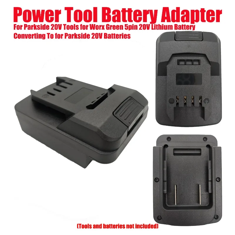 HAKSINKY Battery Adapter for Parkside 20V Tools for Worx Green 5pin 20V Lithium Battery Converting To for Parkside 20V Batteries
HAKSINKY Battery Adapter for Parkside 20V Tools for Worx Green 5pin 20V Lithium Battery Converting To for Parkside 20V Batteries