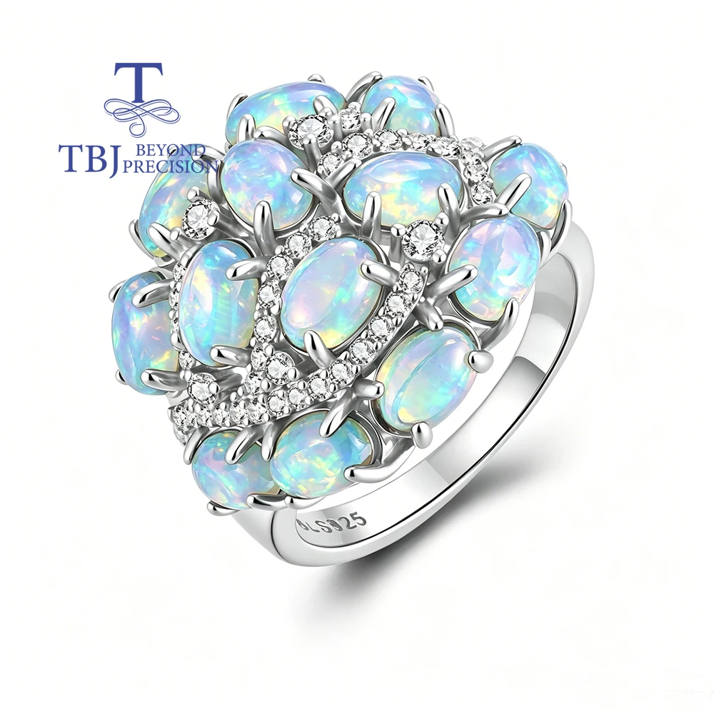 925 Sterling Silver Big Ring for Women with Natural Ethiopia Opal Gemstones Fine Jewelry for Anniversary And Banquet Wear
925 Sterling Silver Big Ring for Women with Natural Ethiopia Opal Gemstones Fine Jewelry for Anniversary And Banquet Wear