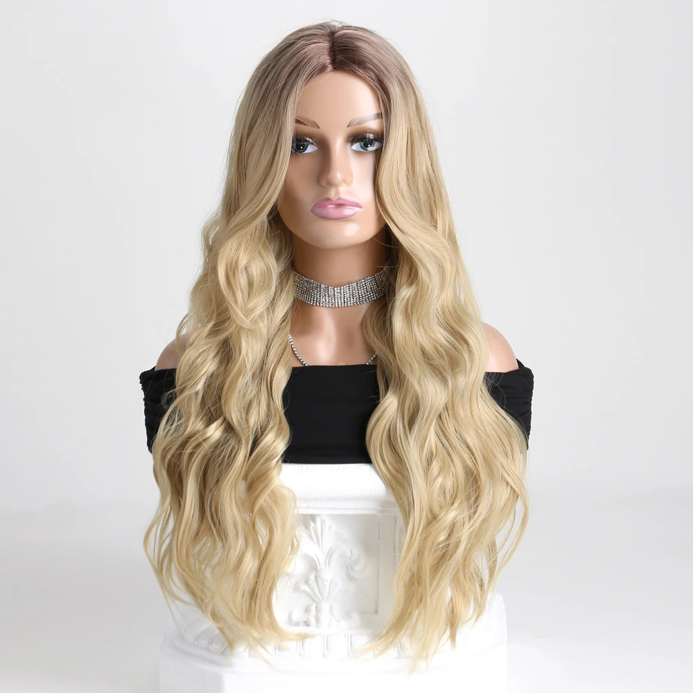 26 Inch Synthetic Brown Blonde Long Straight Wigs With Bangs Cosplay Wig For Women High Temperature Natural Fake Hair
26 Inch Synthetic Brown Blonde Long Straight Wigs With Bangs Cosplay Wig For Women High Temperature Natural Fake Hair