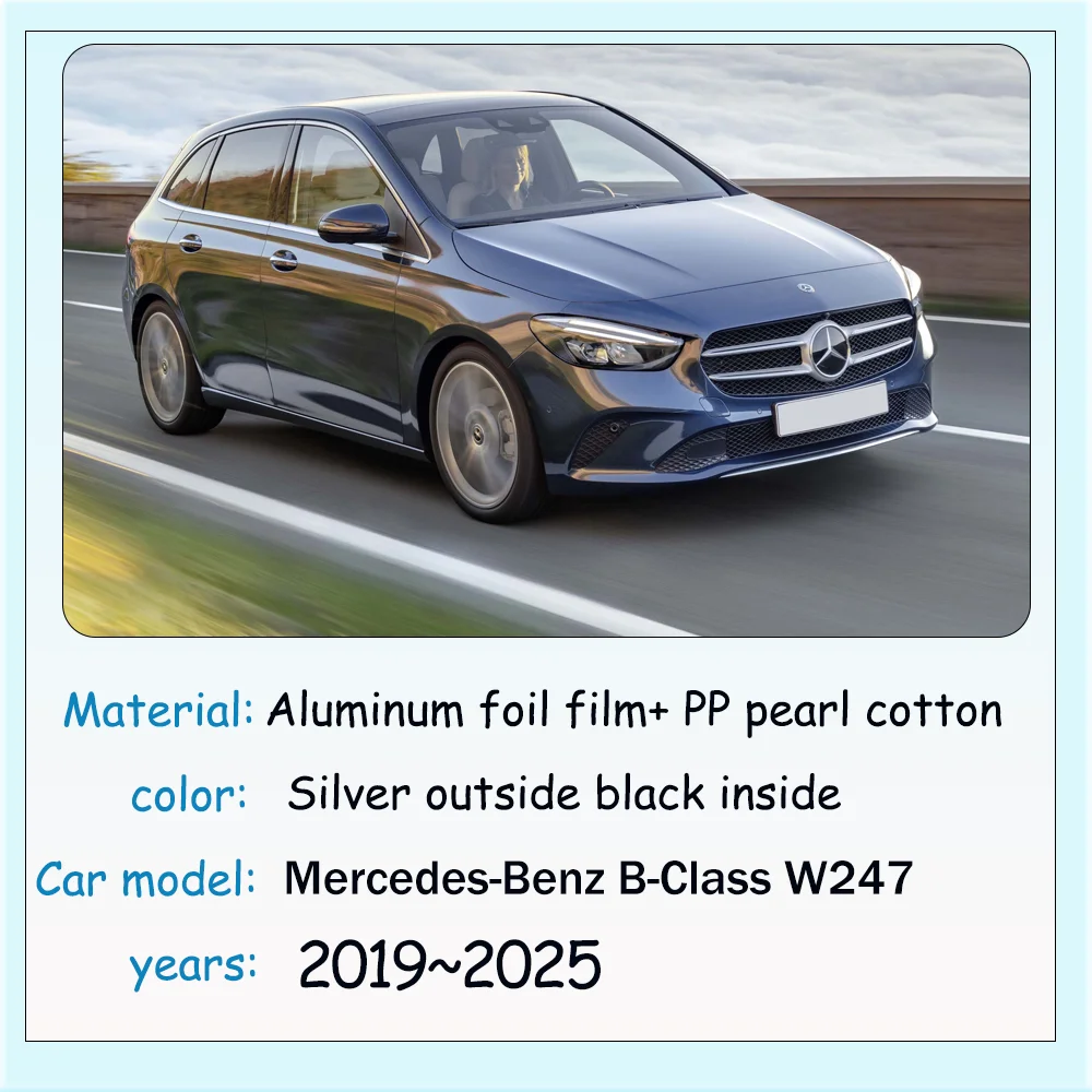 For Mercedes-Benz B-Class W247 2019~2025 2020 2021 2022 2023 2024 Car Sunshade Windshield Sun Shade Protector Parasol Accessorie
For Mercedes-Benz B-Class W247 2019~2025 2020 2021 2022 2023 2024 Car Sunshade Windshield Sun Shade Protector Parasol Accessorie