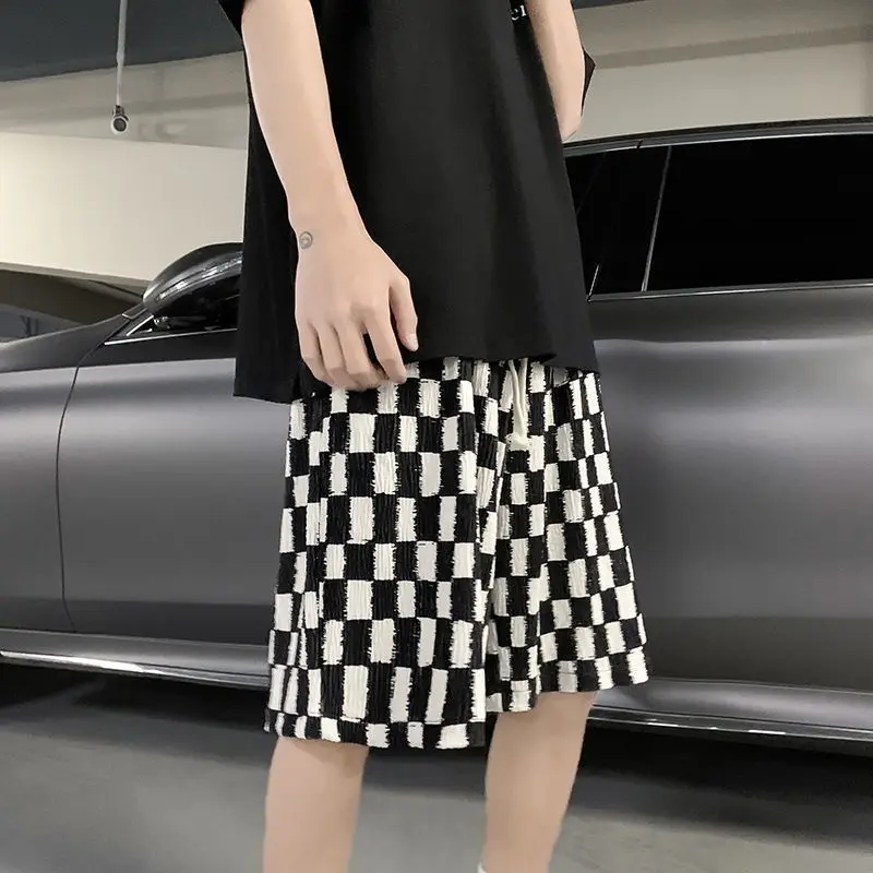 Hong Kong Sle Retro Chboard Pattern Men's Casual orts Summer New Large Size Loose Fit Sports Five-Quarter Pants
Hong Kong Sle Retro Chboard Pattern Men's Casual orts Summer New Large Size Loose Fit Sports Five-Quarter Pants