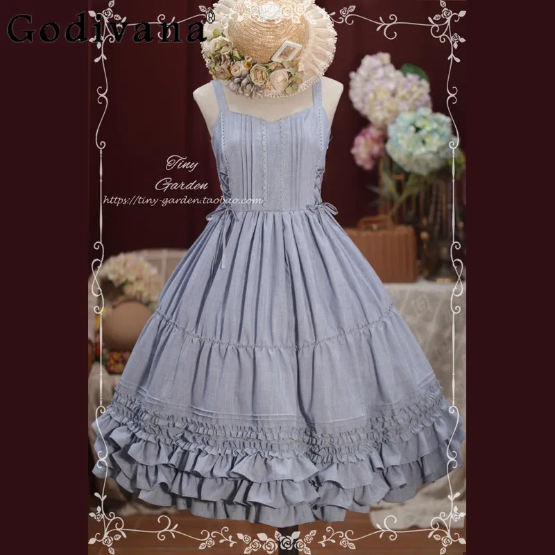Japanese New Lolita Double Drawn with Bow Elegant Vest Dress Sweet Girl JSK Medium Long High Waist Versatile Dress
Japanese New Lolita Double Drawn with Bow Elegant Vest Dress Sweet Girl JSK Medium Long High Waist Versatile Dress