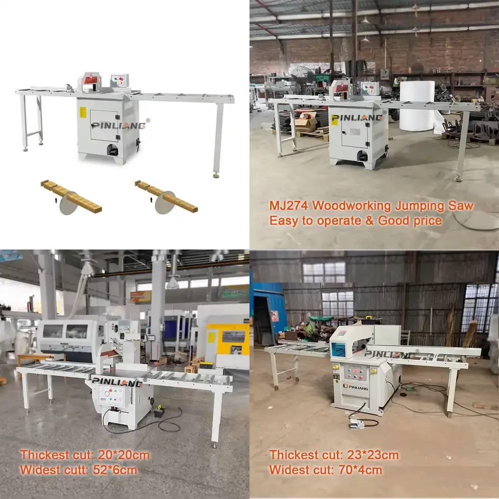PINLIANG Industrial Vertical Pneumatic Jumping Saw with Motor 220V/380V for Wood Cross Cutting and Timber Processing
PINLIANG Industrial Vertical Pneumatic Jumping Saw with Motor 220V/380V for Wood Cross Cutting and Timber Processing