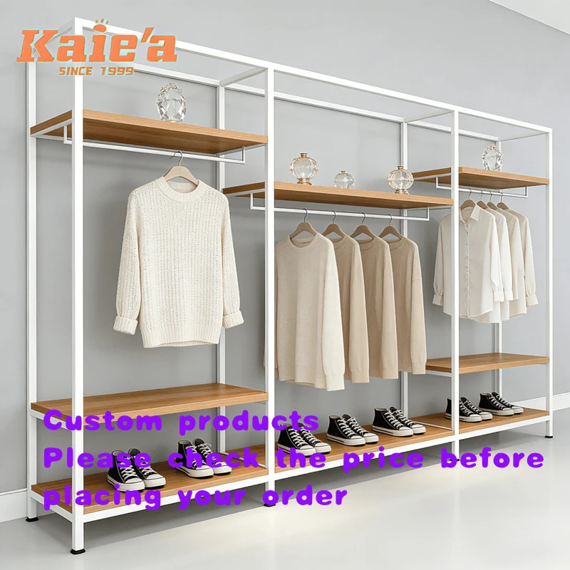 custom.Solid Wood Floor-to-Floor Hanger Display Rack Women's Clothing Rack Clothes Garment Shop Design
custom.Solid Wood Floor-to-Floor Hanger Display Rack Women's Clothing Rack Clothes Garment Shop Design