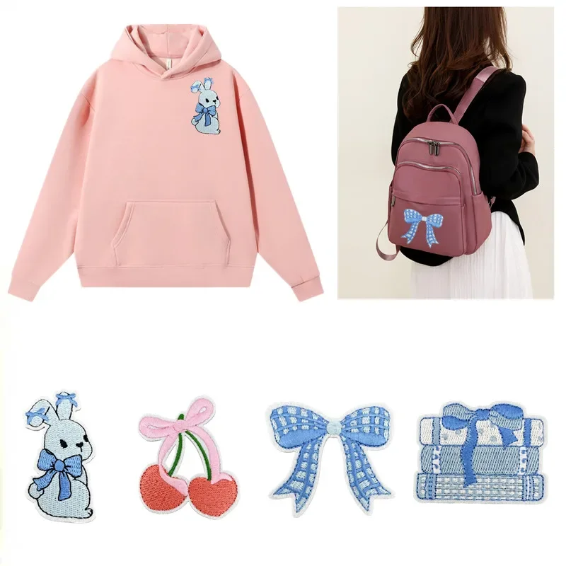 Blue Pink Bow Cherry Rabbit Iron On Sew on Repair Embroidered Patches for DIY Clothing T-shirt Jeans Hats Bags Dress Shoes
Blue Pink Bow Cherry Rabbit Iron On Sew on Repair Embroidered Patches for DIY Clothing T-shirt Jeans Hats Bags Dress Shoes