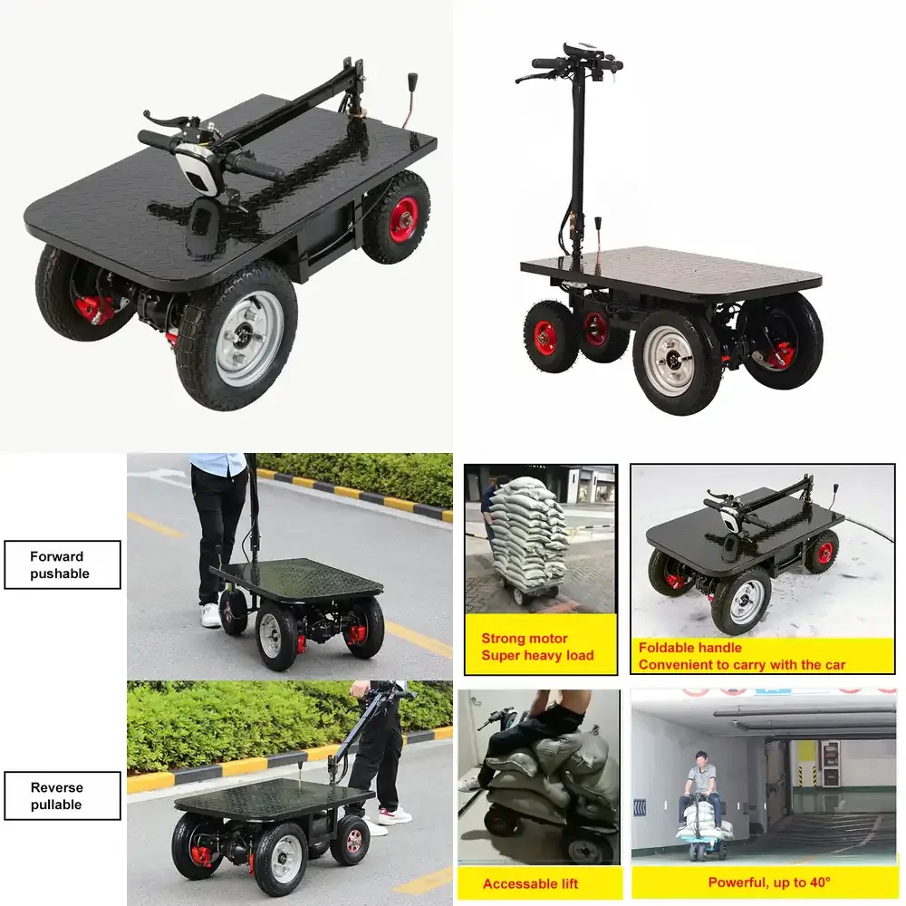 Large Capacity Foldable Rideable Electric Trolley with Platform Heavy Electric Platform Truck Electric Cart
Large Capacity Foldable Rideable Electric Trolley with Platform Heavy Electric Platform Truck Electric Cart