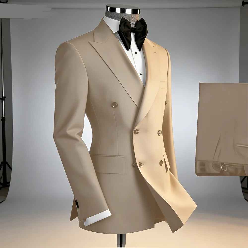 Men's Formal Suits with Xale Lapel, Special Clothes for Parties, Black, Brown Suit, Handsome Male Jacket, Elegant
Men's Formal Suits with Xale Lapel, Special Clothes for Parties, Black, Brown Suit, Handsome Male Jacket, Elegant