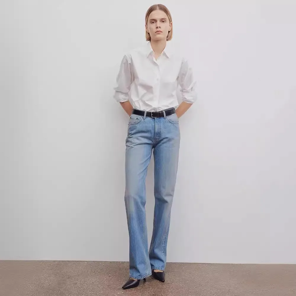Dave&di Vintage Mom Jeans Nordic Minimalist Women's Straight Leg Pants Cotton Women's Jeans Women's Denim Pants Woman Clothes
Dave&di Vintage Mom Jeans Nordic Minimalist Women's Straight Leg Pants Cotton Women's Jeans Women's Denim Pants Woman Clothes