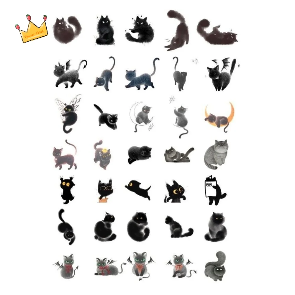 Wash Painting Style Black Cat Tattoo Stickers Water Transfer Decals Instant Kitty Temporary Tattoo Long Lasting DIY
Wash Painting Style Black Cat Tattoo Stickers Water Transfer Decals Instant Kitty Temporary Tattoo Long Lasting DIY
