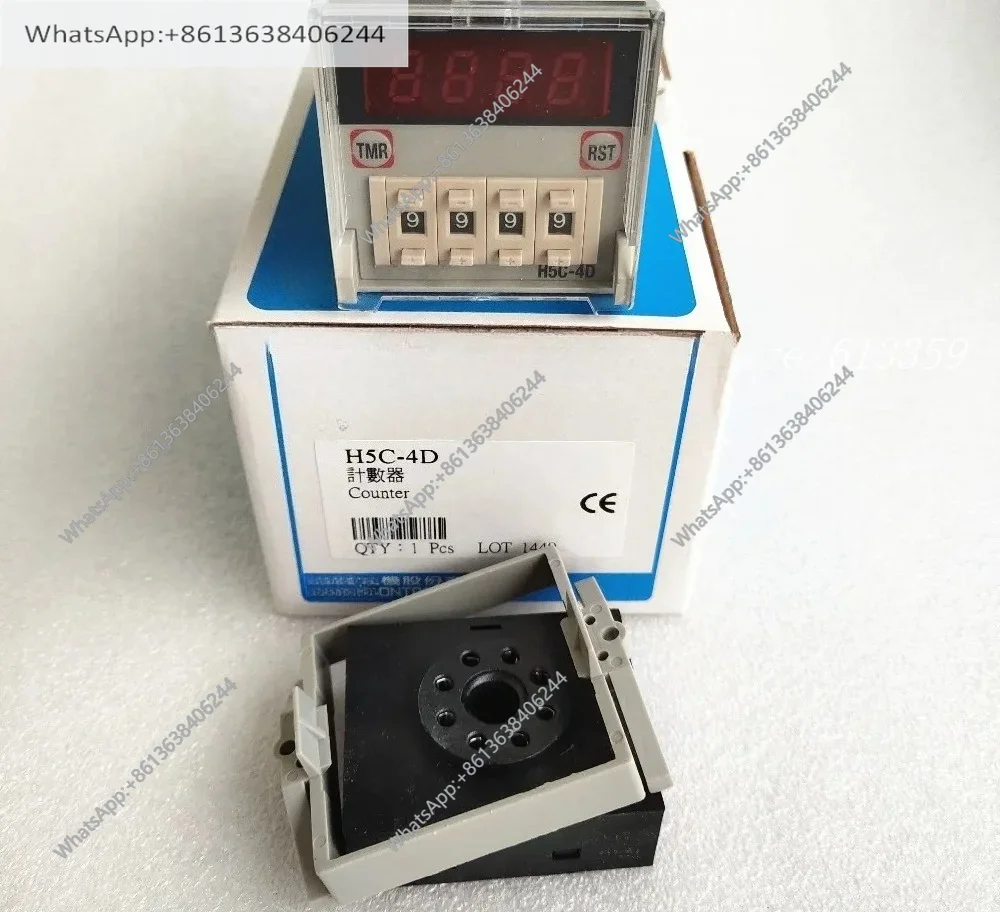H5C-4D Counter 90-250VAC 4 Digits Preset Counter With Base New & Original
H5C-4D Counter 90-250VAC 4 Digits Preset Counter With Base New & Original