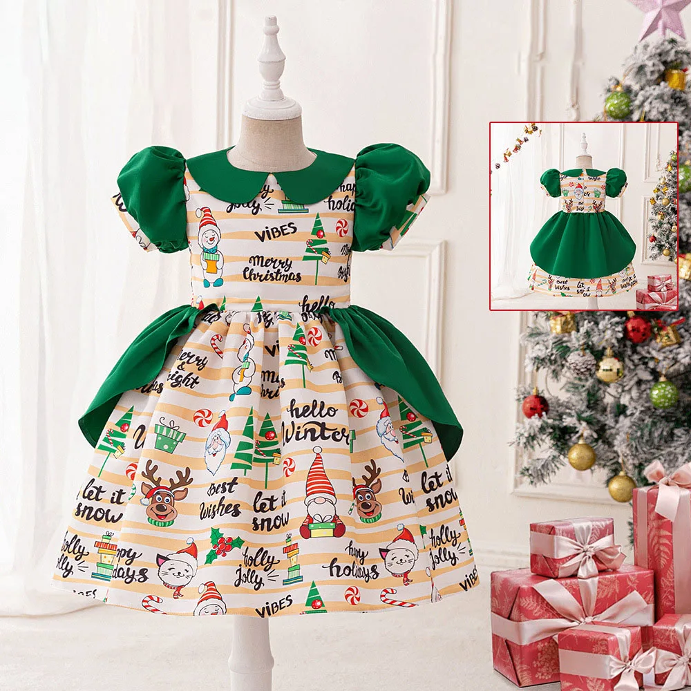 4-8 Years Kids Christmas Costumes Baby Girl Party Princess Dress Santa Claus Print Children'S Prom Performances Clothing Elegant
4-8 Years Kids Christmas Costumes Baby Girl Party Princess Dress Santa Claus Print Children'S Prom Performances Clothing Elegant