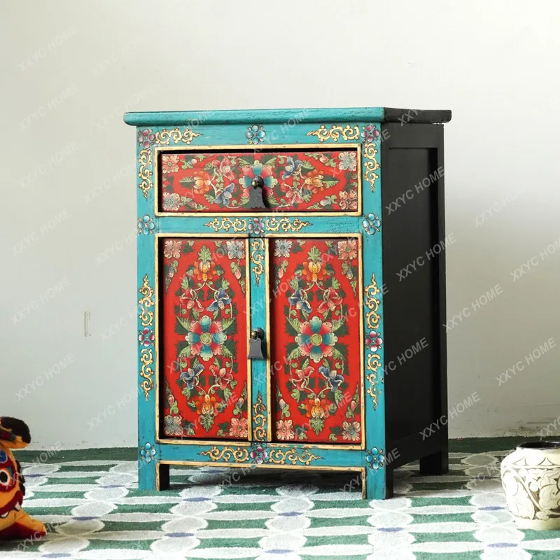 New Chinese hand-painted furniture, bedroom locker, bedside chest
New Chinese hand-painted furniture, bedroom locker, bedside chest