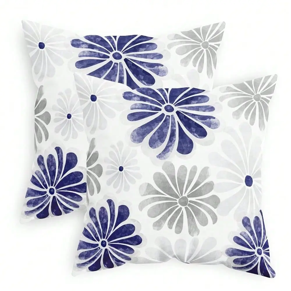 Throw Pillow Covers Decorative 18 X 18 Inches Pack Of 2 Cozy Fleece TwoTone Blooming Flowers Decorative Cushion Cases For Couch
Throw Pillow Covers Decorative 18 X 18 Inches Pack Of 2 Cozy Fleece TwoTone Blooming Flowers Decorative Cushion Cases For Couch