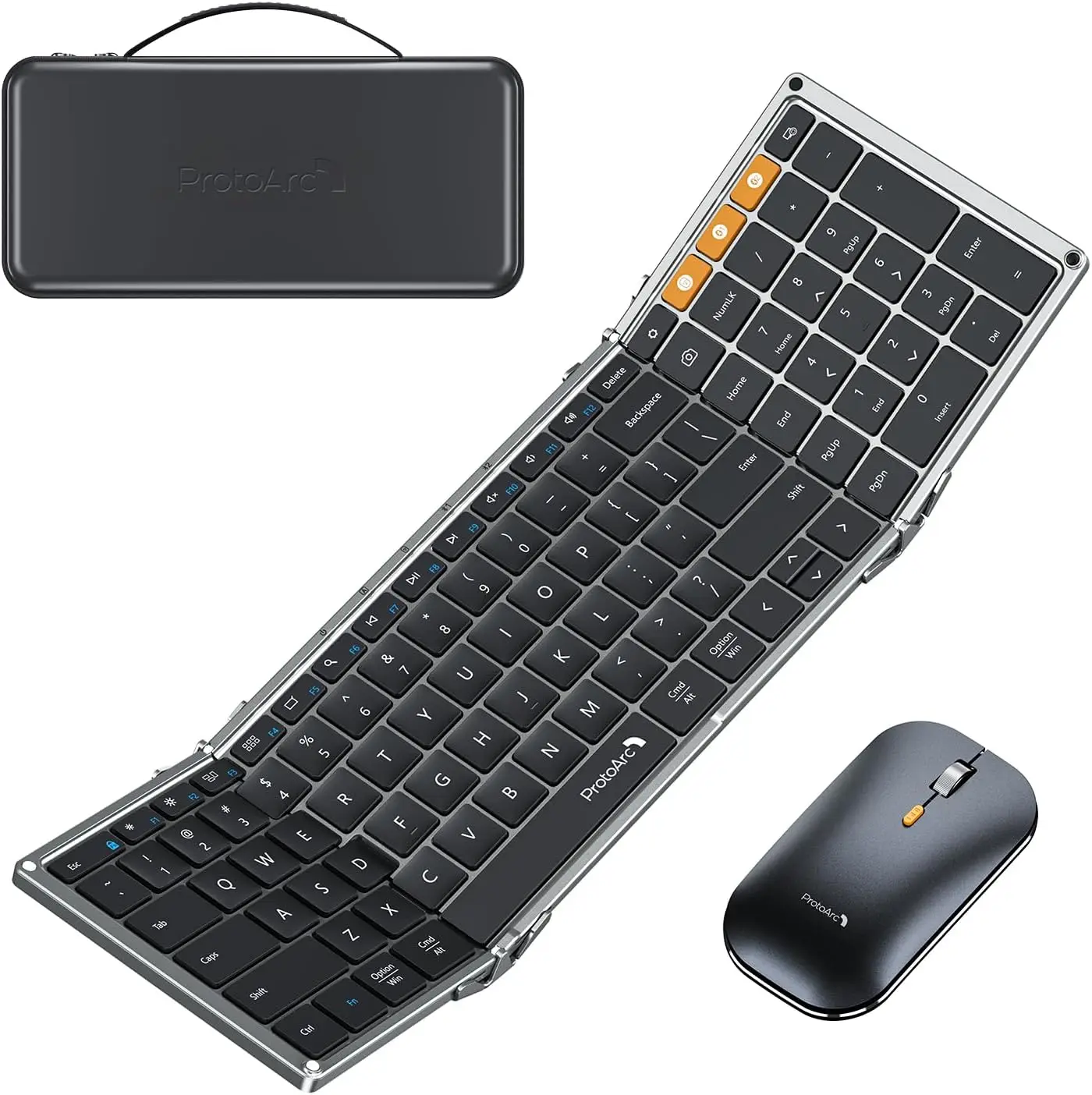 ProtoArc Foldable Keyboard and MouseTrue Full-Size Folding Keyboard Mouse Combo for Business and TravelPortable Mouse Keyboard
ProtoArc Foldable Keyboard and MouseTrue Full-Size Folding Keyboard Mouse Combo for Business and TravelPortable Mouse Keyboard