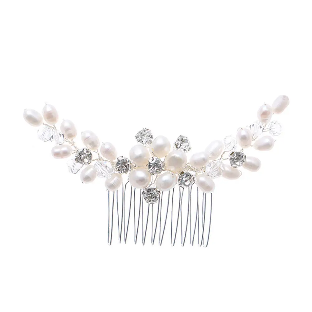 Elegant Handmade Pearl Hair Comb Bridal Headpiece Wedding Hair Accessories Crystal Headdress for Brides Bridal Headdress
Elegant Handmade Pearl Hair Comb Bridal Headpiece Wedding Hair Accessories Crystal Headdress for Brides Bridal Headdress