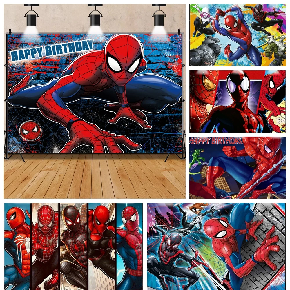 Marvel Spider-Man Background Kid's Birthday Party Custom Superhero Banner Baby Shower Boy Room Decor Photography Studio Props
Marvel Spider-Man Background Kid's Birthday Party Custom Superhero Banner Baby Shower Boy Room Decor Photography Studio Props