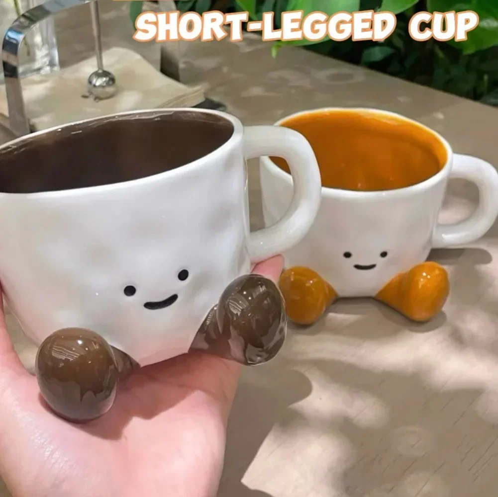 300ml Creative Ceramic Foot Mug Cartoon Feet Drinkware Short-Legged Cup Coffee Beverage Milk Cups Cute Gift for Girlfriends
300ml Creative Ceramic Foot Mug Cartoon Feet Drinkware Short-Legged Cup Coffee Beverage Milk Cups Cute Gift for Girlfriends