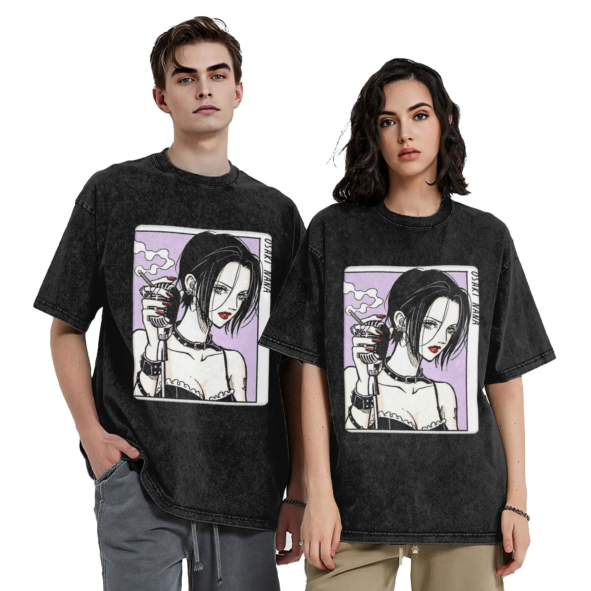 NANA Osaki Anime Vintage Washed T-Shirt Men's 100%Cotton Clothes Streetwear Black Stones Round Neck Short Sleeve
NANA Osaki Anime Vintage Washed T-Shirt Men's 100%Cotton Clothes Streetwear Black Stones Round Neck Short Sleeve