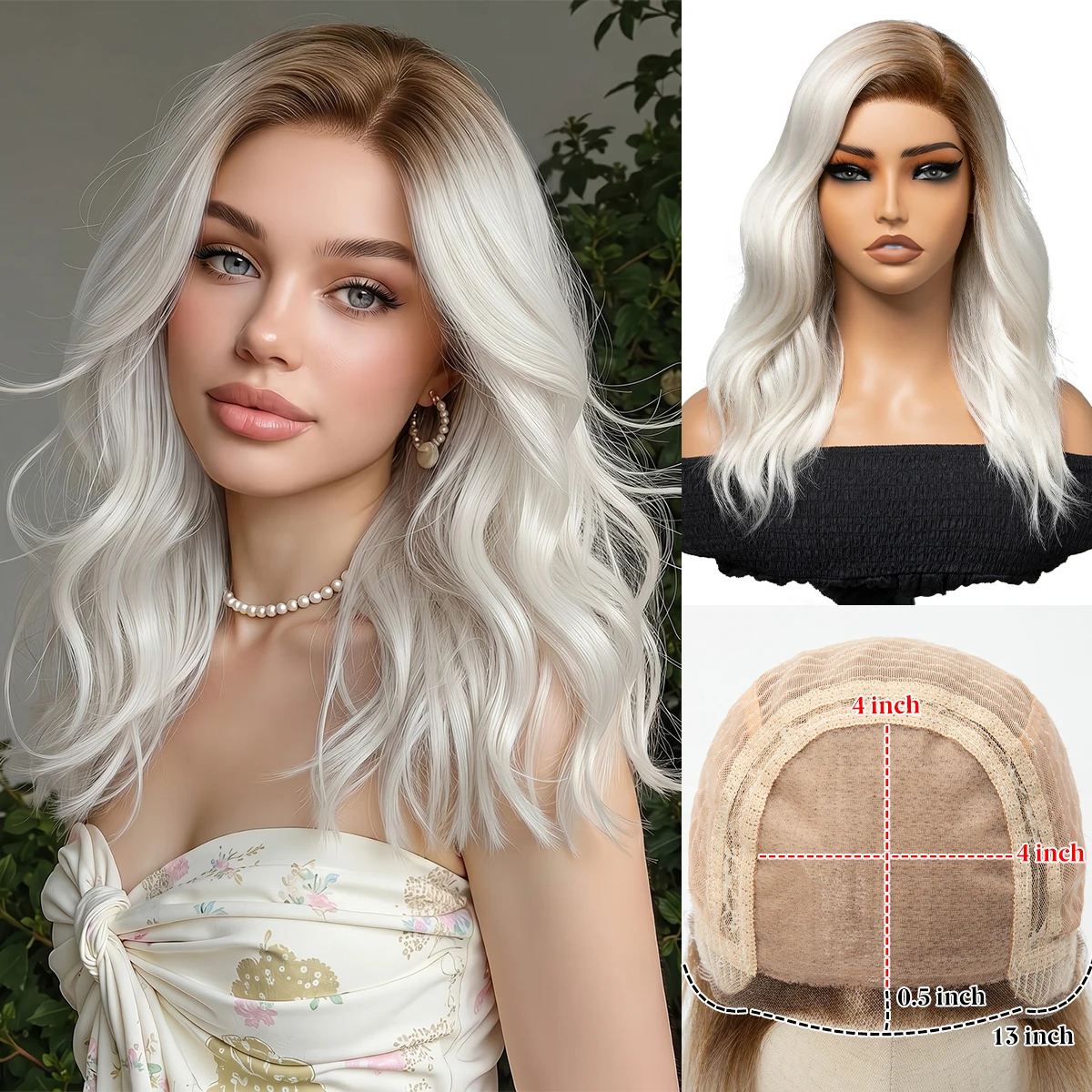 1pc 20-Inch Long Wavy Synthetic Wig for Women — Breathable Lace Full-Cap Wig | Stylish, Realistic-Look Wig
1pc 20-Inch Long Wavy Synthetic Wig for Women — Breathable Lace Full-Cap Wig | Stylish, Realistic-Look Wig