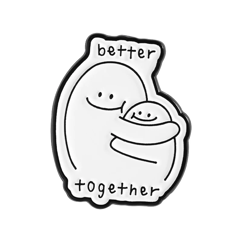 Better Together Simplified Figures Hug Brooch Enamel Pins Cartoon Stick Figure Brooches Lapel Badge Jewelry Gift for Best Friend 
Better Together Simplified Figures Hug Brooch Enamel Pins Cartoon Stick Figure Brooches Lapel Badge Jewelry Gift for Best Friend
