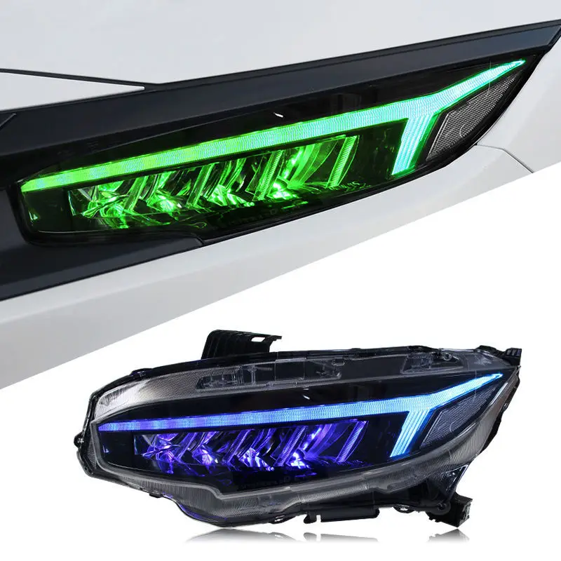 Подходит для Honda Civic 10-го поколения в сборе, модифицированное крыло дракона, 7-цветные светодиодные дневные ходовые огни, плавные
Подходит для Honda Civic 10-го поколения в сборе, модифицированное крыло дракона, 7-цветные светодиодные дневные ходовые огни, плавные