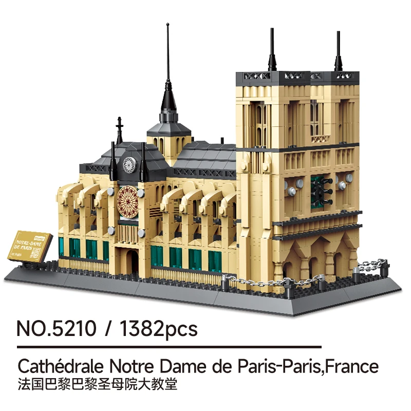 MOC French Landmark Set, 1382 Pcs DIY Gothic Church for Home Office Decor & Gift
MOC French Landmark Set, 1382 Pcs DIY Gothic Church for Home Office Decor & Gift