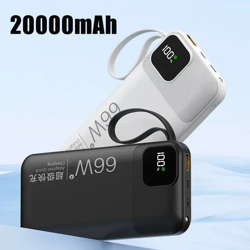 66W Fast Charge with USB C-line 20000 MA Large Capacity Mobile Power Supply Suitable for IPhone Xiaomi Portable External Charger
66W Fast Charge with USB C-line 20000 MA Large Capacity Mobile Power Supply Suitable for IPhone Xiaomi Portable External Charger