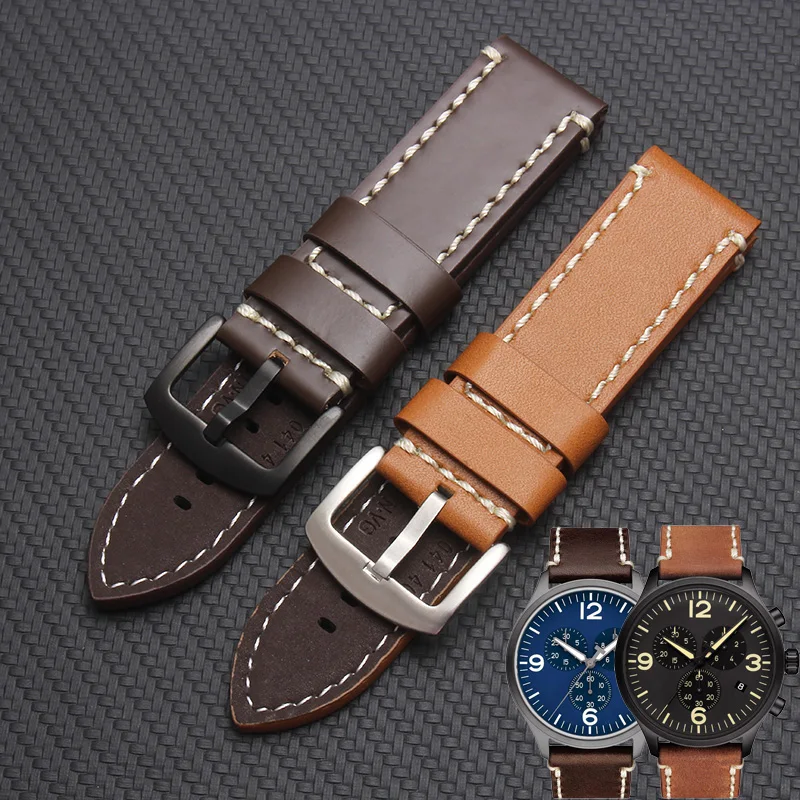 22x22mm leather strap for Tisso-t 1853 T116617A T116410A Dark brown men's watch band Equal-width wristband with Pin buckl
22x22mm leather strap for Tisso-t 1853 T116617A T116410A Dark brown men's watch band Equal-width wristband with Pin buckl