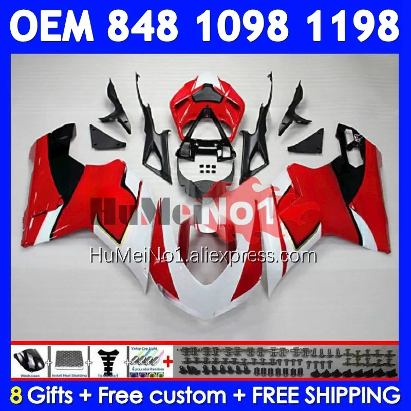 Injection For DUCATI 848 1098 1198 S R 07 08 09 10 11 12 300No.34 848S 1198S 2007 2008 2009 2010 White red 2011 2012 Fairing
Injection For DUCATI 848 1098 1198 S R 07 08 09 10 11 12 300No.34 848S 1198S 2007 2008 2009 2010 White red 2011 2012 Fairing