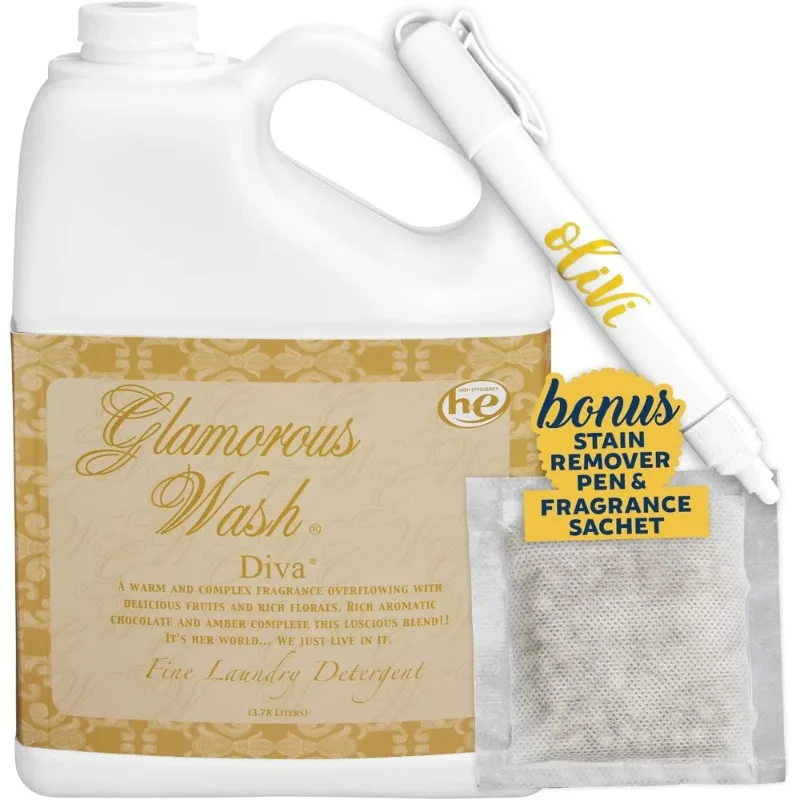 Glamorous Wash Laundry Detergent 1 Gallon with Stain Remover Pen and Fresh Scent Sachet
Glamorous Wash Laundry Detergent 1 Gallon with Stain Remover Pen and Fresh Scent Sachet