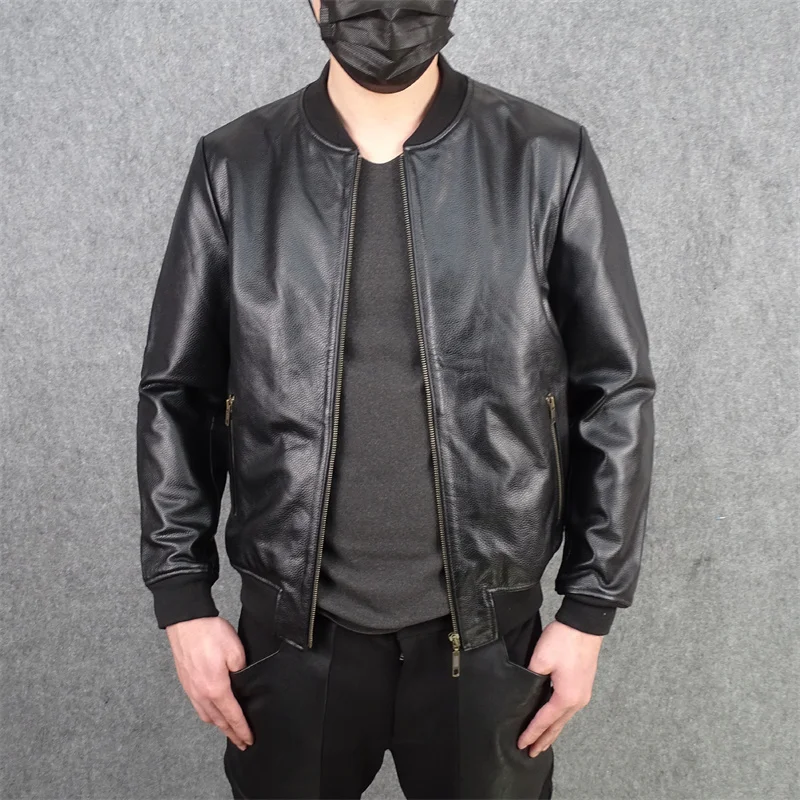 Мужской бейсбольный костюм Slim Fit из натуральной кожи, новая модель, тонкий слой головы, узор личи, или Faion Urban Sle
Мужской бейсбольный костюм Slim Fit из натуральной кожи, новая модель, тонкий слой головы, узор личи, или Faion Urban Sle