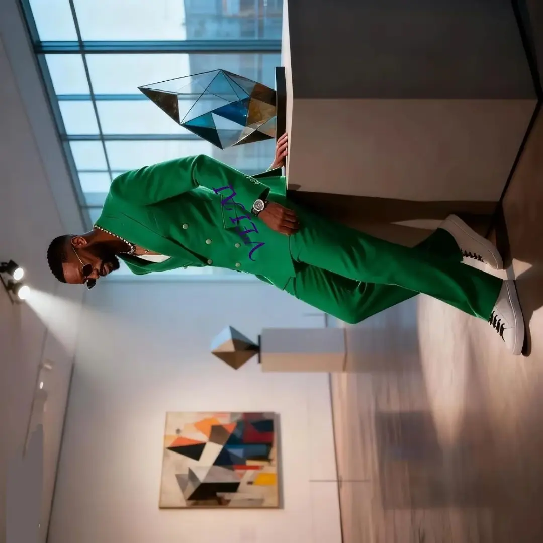 Мужской индивидуальный костюм-двойка: повседневный двубортный пиджак и брюки, приталенный, для свадеб и выпускных вечеров, модный стиль
Мужской индивидуальный костюм-двойка: повседневный двубортный пиджак и брюки, приталенный, для свадеб и выпускных вечеров, модный стиль