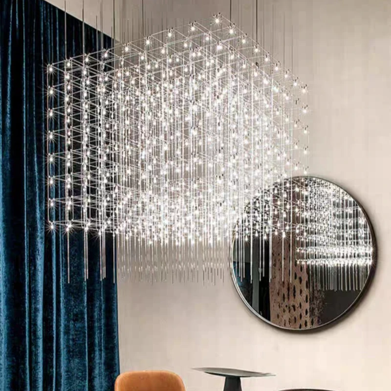2026 Modern Luxury Living Room Chandelier Led Large Hanging Chandelier For Dining Room Office Hotel Front Desk Cube Pendant Lamp
2026 Modern Luxury Living Room Chandelier Led Large Hanging Chandelier For Dining Room Office Hotel Front Desk Cube Pendant Lamp