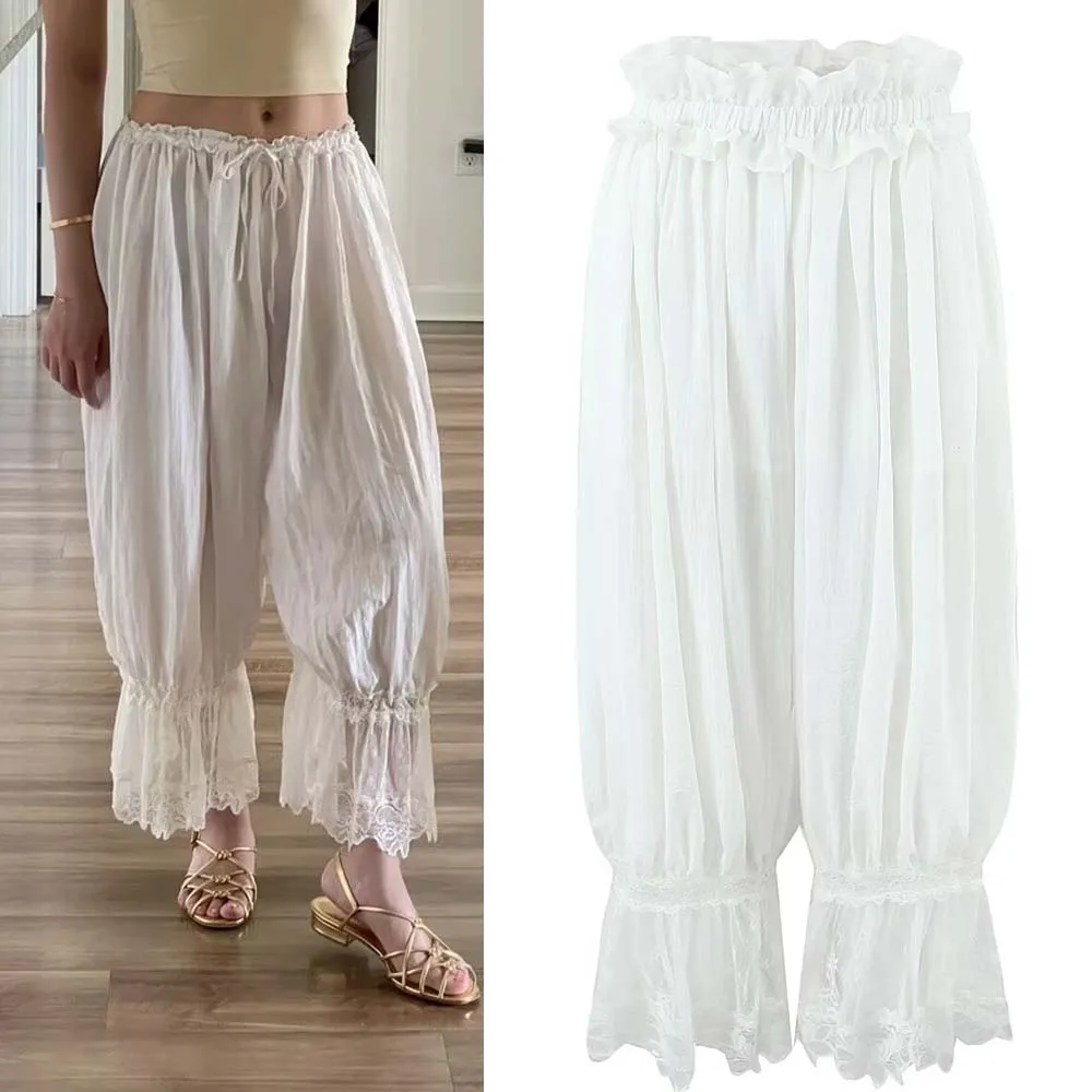 Faionable Lace Trim Loose Casual Pants Women's All-Match Sle High Waist Polyester Fiber Lantern Pants Autumn Season
Faionable Lace Trim Loose Casual Pants Women's All-Match Sle High Waist Polyester Fiber Lantern Pants Autumn Season