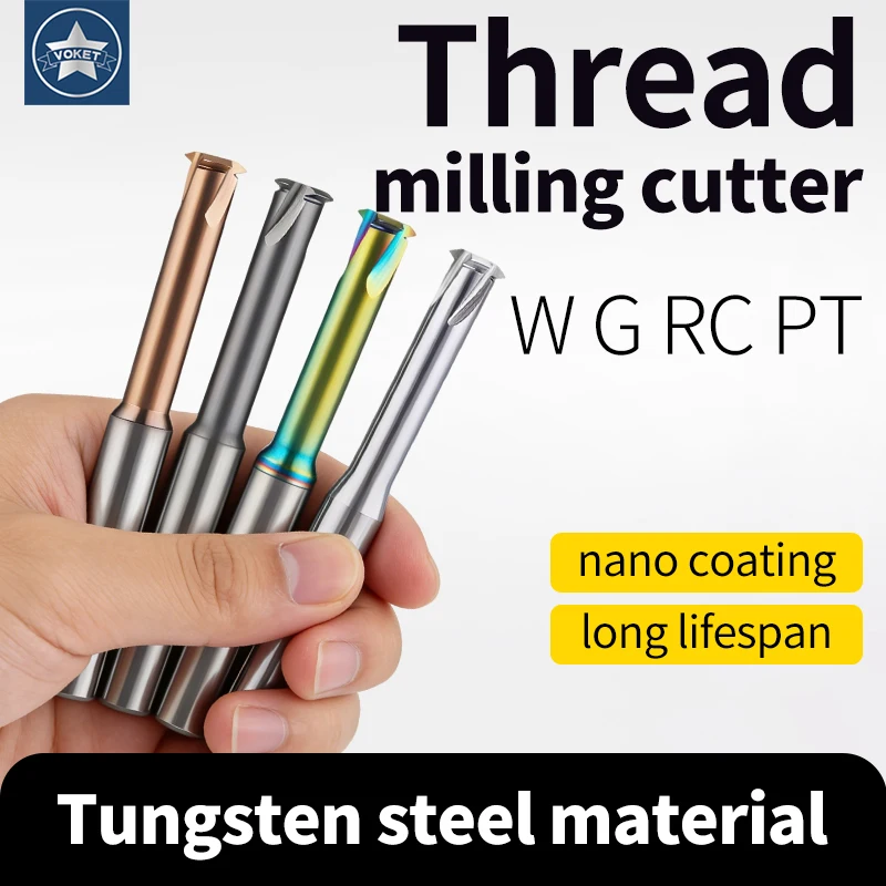 VOKET TAP G/W 55 Degree Single Tooth Thread Milling Cutter CNC Machine Solid 1/16 1/8 3/16 1/4 5/16 3/8 7/16 1/2 5/8 3/4 1''--
VOKET TAP G/W 55 Degree Single Tooth Thread Milling Cutter CNC Machine Solid 1/16 1/8 3/16 1/4 5/16 3/8 7/16 1/2 5/8 3/4 1''--