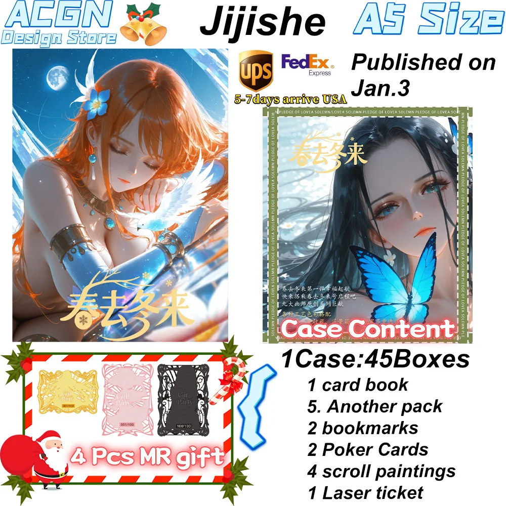 2025 Wholesale Jiji Society Spring Has Passed And Winter Has Arrived One Piece A5 Goddess CCG TCG Hobbies Gifts
2025 Wholesale Jiji Society Spring Has Passed And Winter Has Arrived One Piece A5 Goddess CCG TCG Hobbies Gifts
