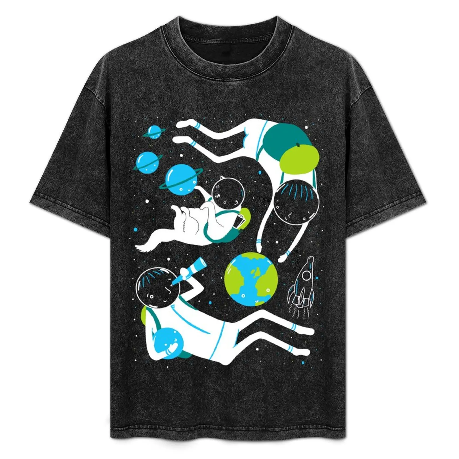 A Day Out In Space - Black T-Shirt Relaxed Fit Casual Short Sleeve Top
A Day Out In Space - Black T-Shirt Relaxed Fit Casual Short Sleeve Top